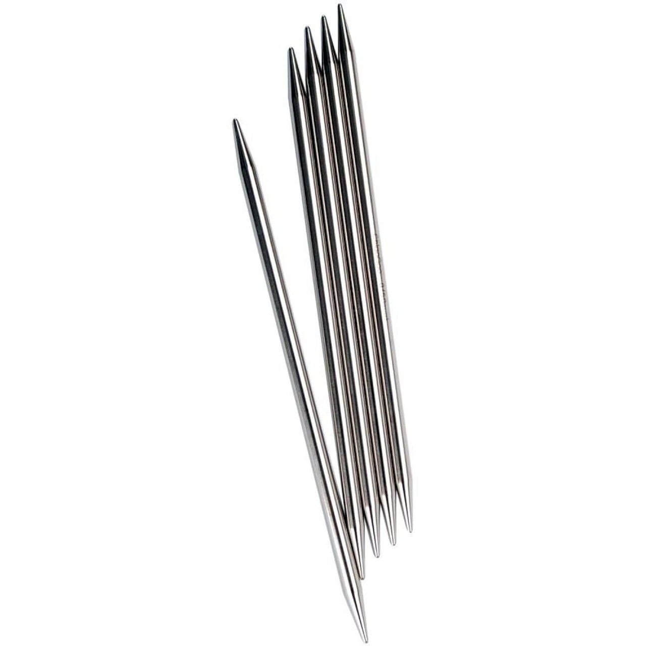Red Double Point 6 inch (15cm) Stainless Steel Knitting Needle Size US 2 (2.75mm) 6006-2